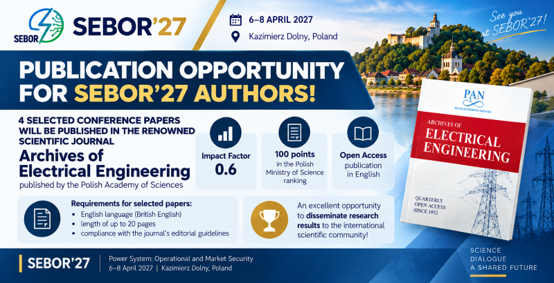New Publication Opportunity for SEBOR'27 Authors – Archives of Electrical Engineering